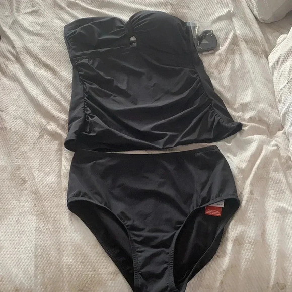 Jantzen Black Tankini and Bottom Swimsuit Size 10 - Picture 11 of 15